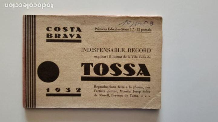 Postcards: POSTAL TOSSA DE MAR (COSTA BRAVA) - BLOC DESARMADO MOSS&Egrave;N JOSEP SOLER DE MORELL PRIMERA ED. S&Egrave;RIE 1&ordf;