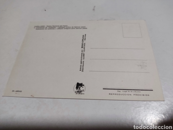 Postales: Postal capellades museu del paper - Foto 2