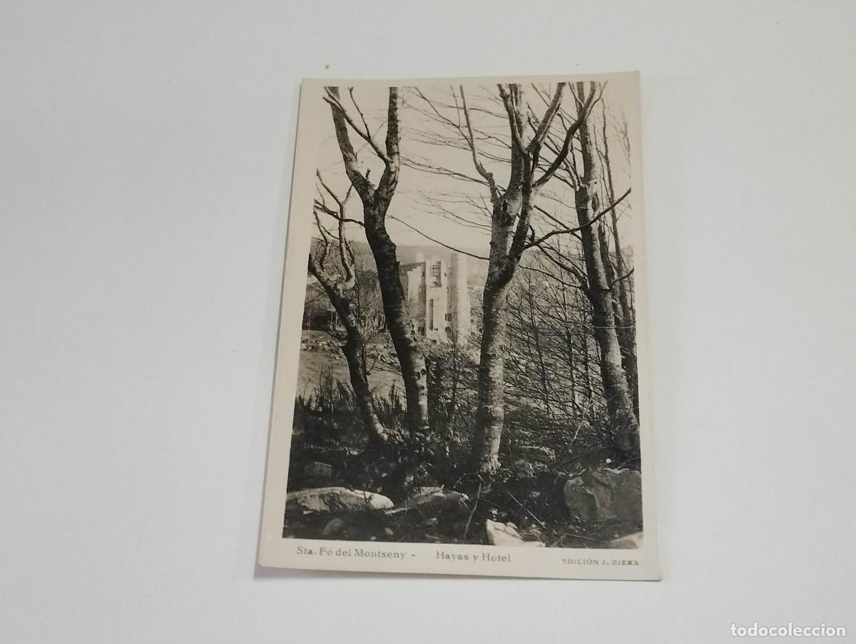 Postales: VALL&Egrave;S ORIENTAL - POSTAL SANTA F&Eacute; DEL MONTSENY - HAYAS Y HOTEL