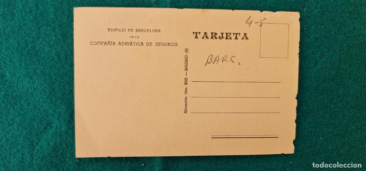 Postales: POSTAL BARCELONA - EDIFICIO COMPA&Ntilde;IA ADRIATICA DE SEGUROS - RW - Foto 2