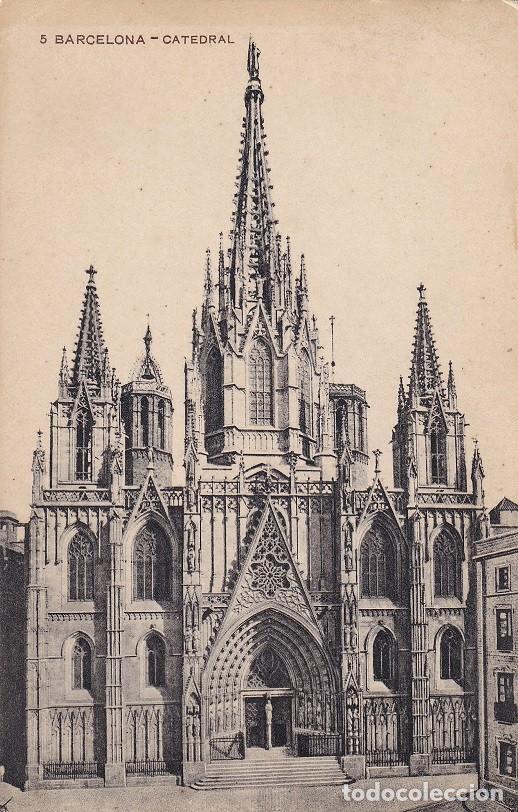 Postales: 5 Barcelona - Catedral - Foto 1