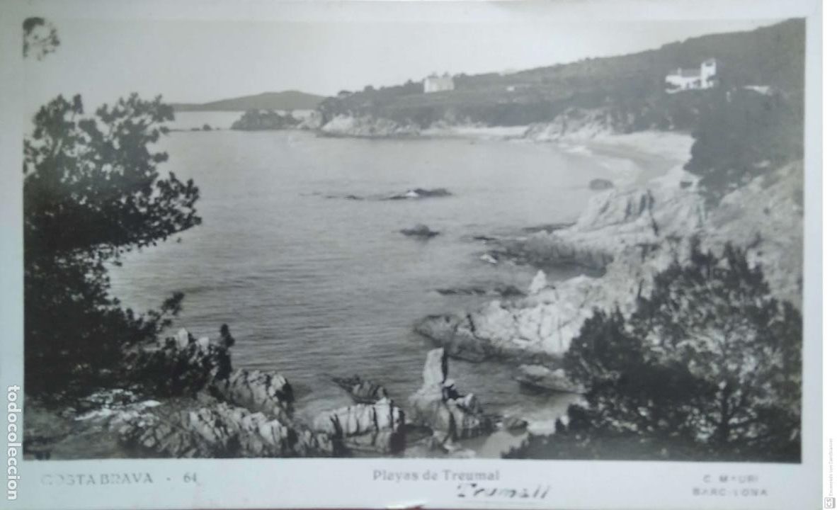 Postales: Costa Brava. 64 Playas de Treumal. C. Mauri. Nueva. Blanco/Negro