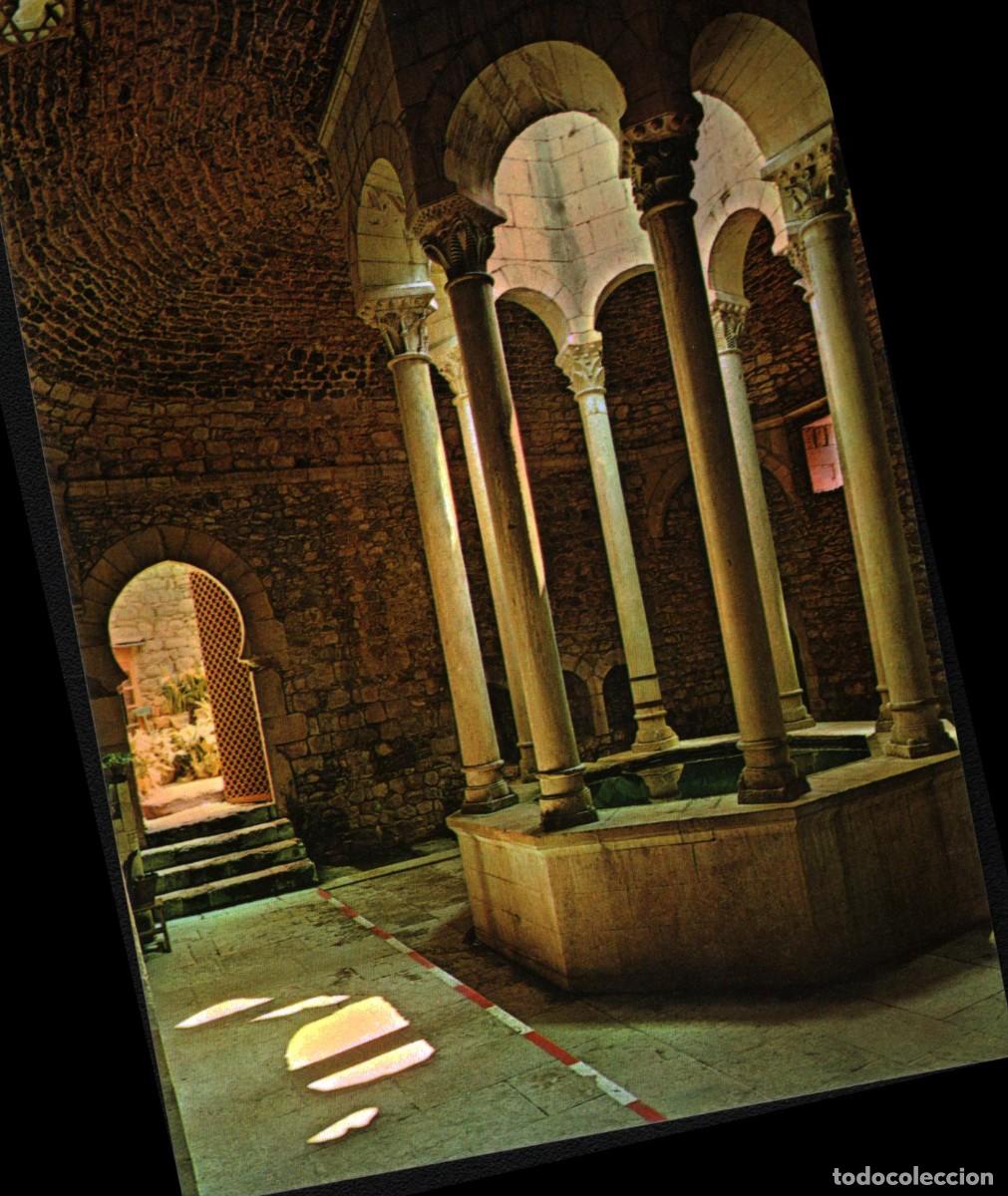 Postales: Gerona ba&ntilde;os arabes sin circular - Foto 1