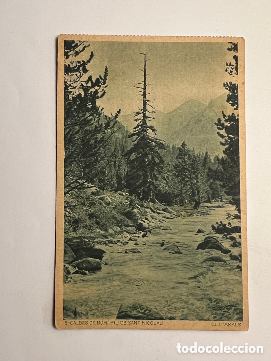 Postales: LERIDA Postal No.5 CALDES DE BOHI. Riu de Sant Nicolau. Centre Excursionista de Catalunya