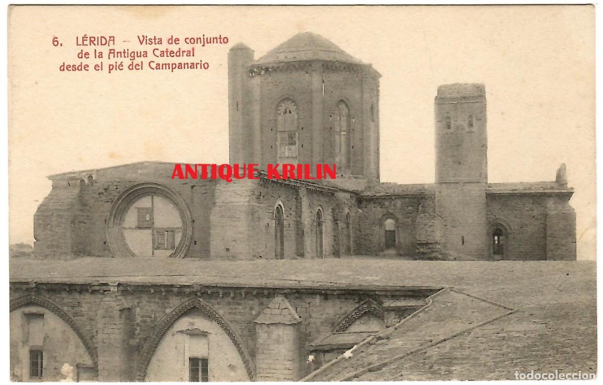 Postales: LERIDA N&ordm; 6 ANTIGUA CATERDRAL PIE CAMPANARIO / COLECCION URRIZA / SIN CIRCULAR