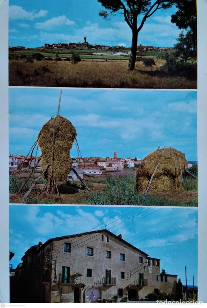Postales: Sant Feliu Sassera. 21 Vistas varias. Casa natal Beat Almat&oacute;. Gif. Usada con sello. Color