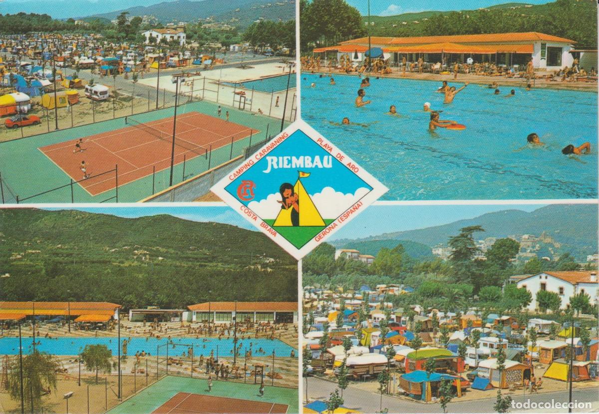 Postales: (954) PLAYA DE ARO. COSTA BRAVA. CAMPING RIEMBAU