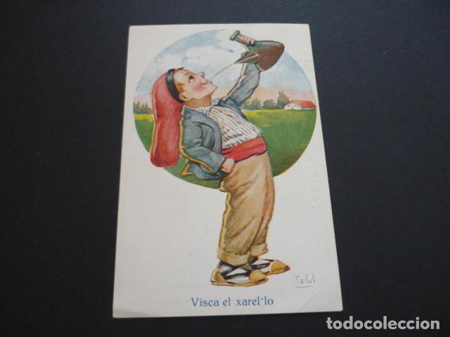 Postcards: CATALU&Ntilde;A POSTAL COMICA ILUSTRADA TOFUL ILUSTRADOR VISCA EL XAREL.LO
