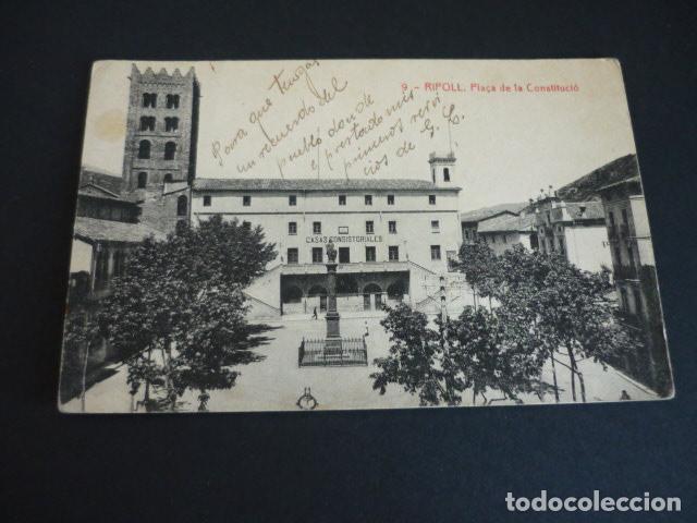 Postales: RIPOLL GERONA PLA&Ccedil;A DE LA CONSTITUCIO - Foto 1