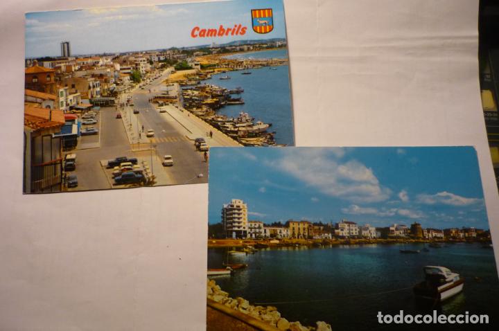 Postales: lote postales cambrils-puerto cm