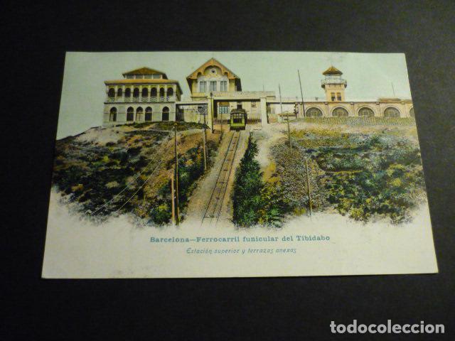 Postales: BARCELONA FERROCARRIL FUNICULAR DEL TIBIDABO - Foto 1