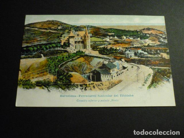 Postales: BARCELONA FERROCARRIL FUNICULAR DEL TIBIDABO - Foto 1