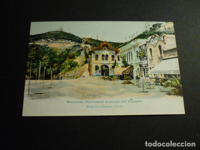 Postales: BARCELONA FERROCARRIL FUNICULAR DEL TIBIDABO - Foto 1