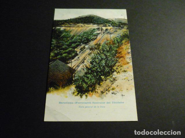 Postales: BARCELONA FERROCARRIL FUNICULAR DEL TIBIDABO - Foto 1