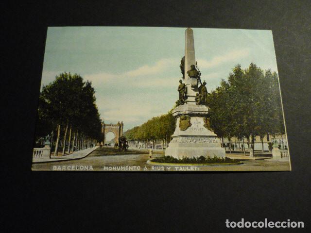 Postales: BARCELONA MONUMENTO A RIUS Y TAULET - Foto 1
