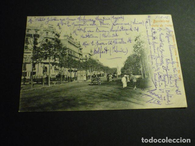 Postales: BARCELONA CALLE DE CORTES - Foto 1