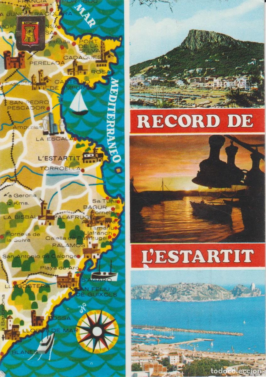 Postales: (30) LESTARTIT. COSTA BRAVA. MAPA - Foto 1