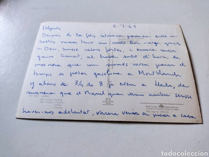 Postales: Postal Lleida claustro - Foto 2