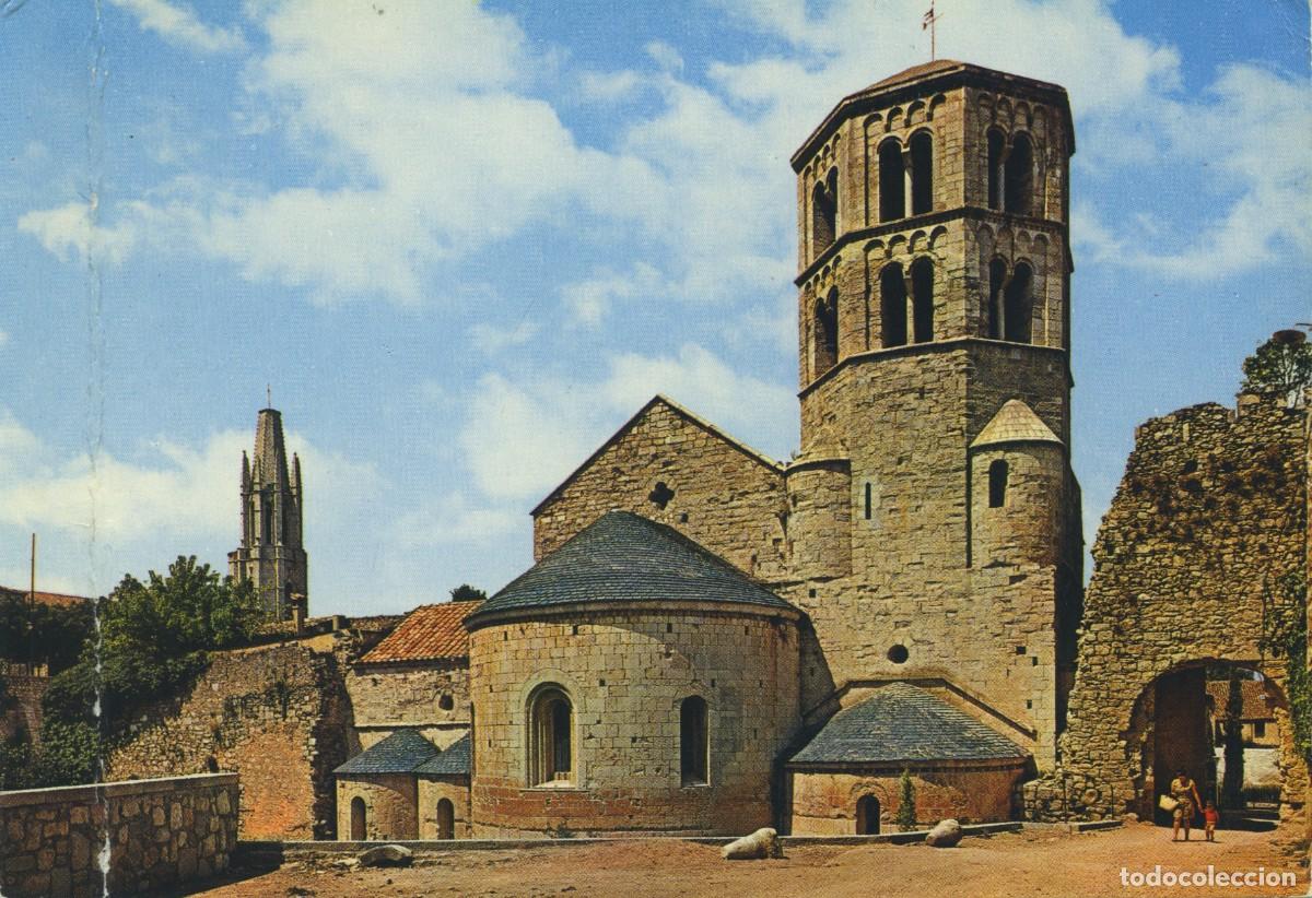 Postales: N&ordm; 73-GERONA. Iglesia de San Pedro Galligans. Escrita en 1971. ED. GARC&Iacute;A GARRABELLA Y C&Iacute;A