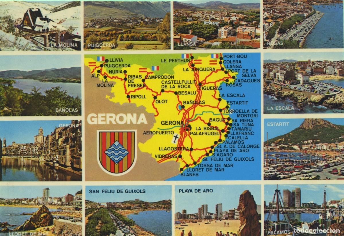 Postales: N&ordm; GE 4035-GERONA. Diversos aspectos. ED. POSTALES INTERNACIONAL COLOR