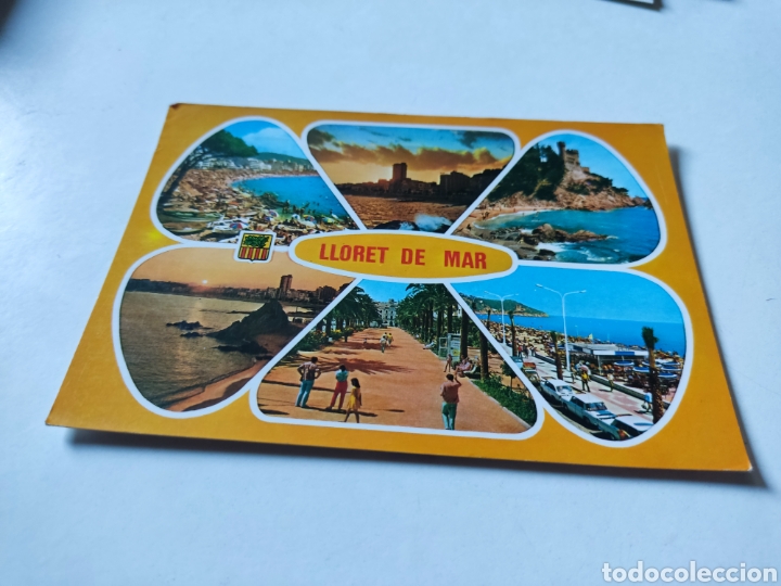 Postales: Postal Lloret de Mar cu&ntilde;o y pegatina Return - Foto 1
