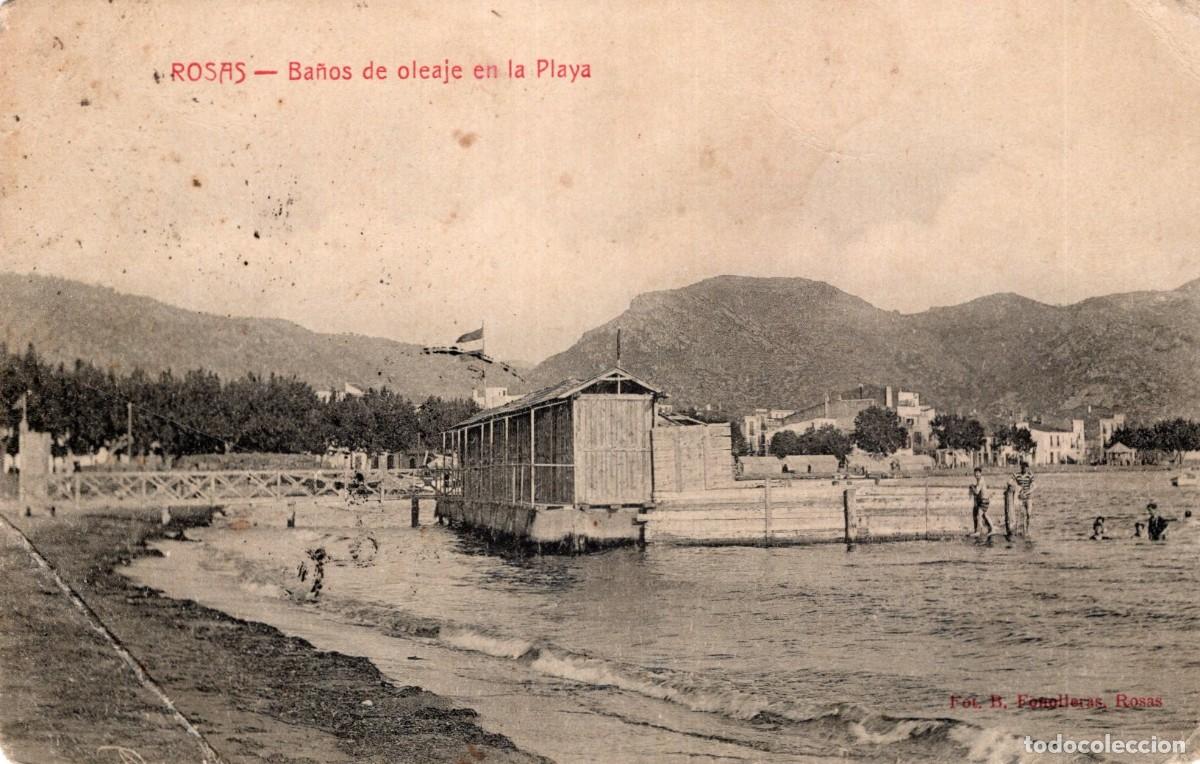 Postales: ROSAS. BA&Ntilde;OS DE OLEAJE - Foto 1