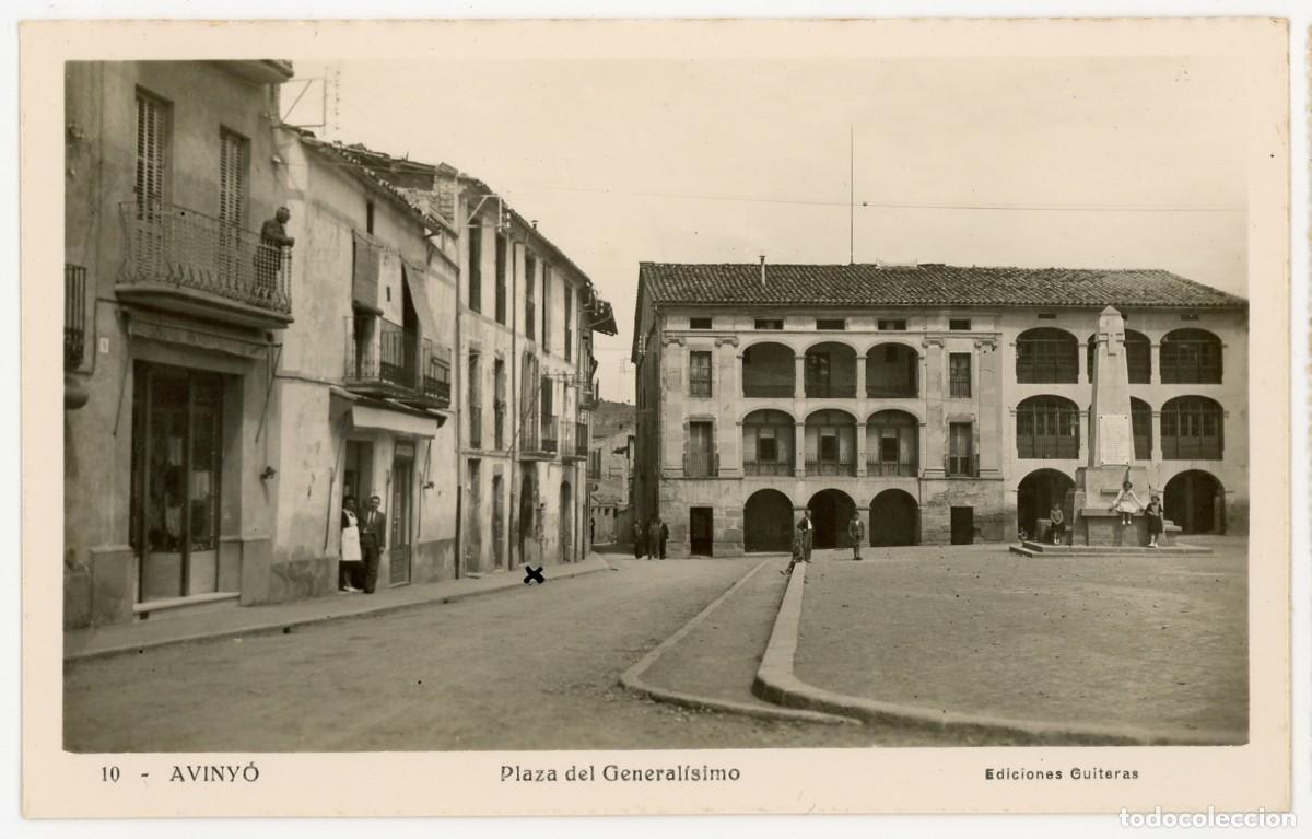 Postcards: a08953 avinyo plaza del generalisimo guiteras n&ordm;10 sc fotografica