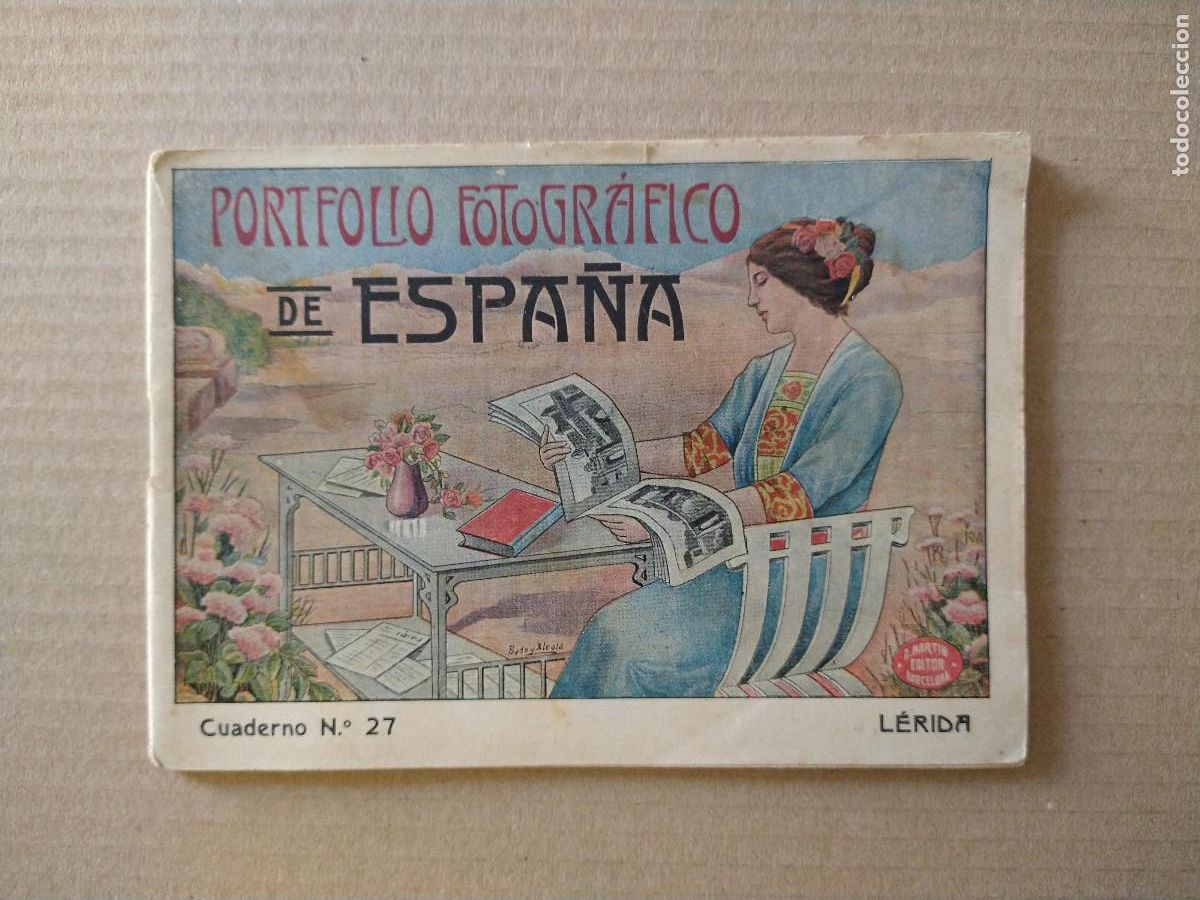 Postales: Portfolio fotogr&aacute;fico de Espa&ntilde;a. 16 l&aacute;minas. Vistas de Lerida. Ppios XX fd