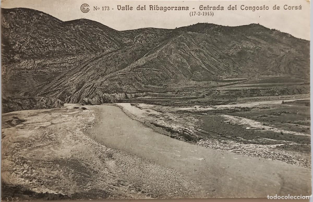 Postales: Catalana Gas y Electricidad S.A. Servicio Hidro-El&eacute;ctrico. 1915. Noguera Ribagor&ccedil;ana. Congost Cor&ccedil;&agrave;