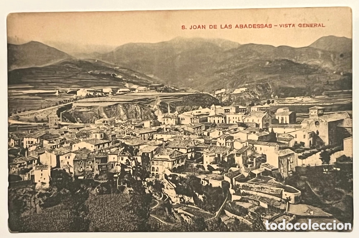 Postkarten: POSTAL S. JOAN DE LAS ABADESSAS - VISTA GENERAL. sin circular