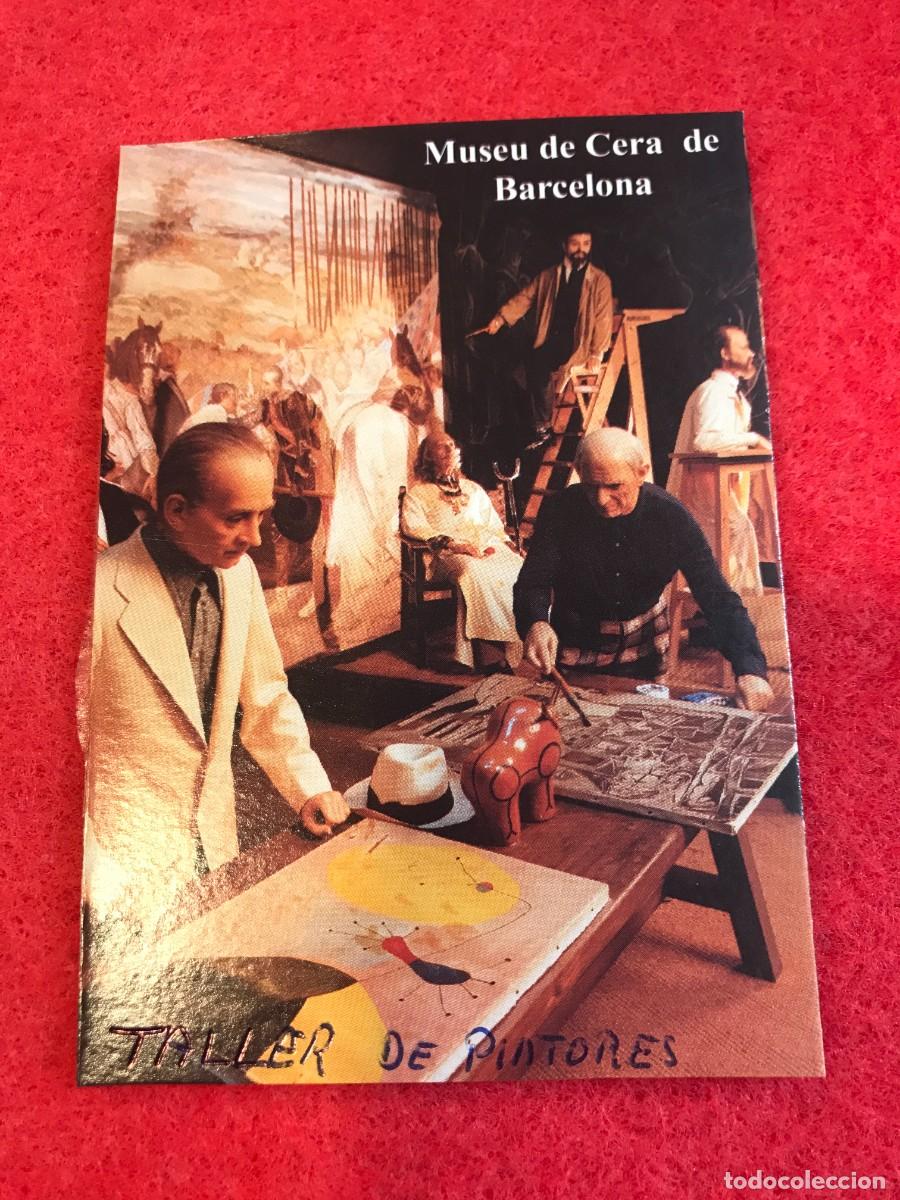 Postales: MUSEU DE CERA DE BARCELONA. TALLER DE PINTORES. 10,5 X 7CM