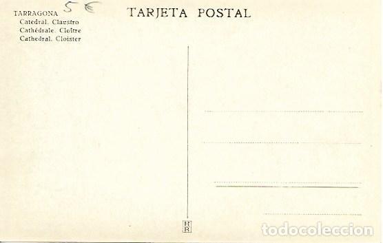 Postales: TARRAGONA - CATEDRAL. CLAUSTRO - SIN CIRCULAR - Foto 2