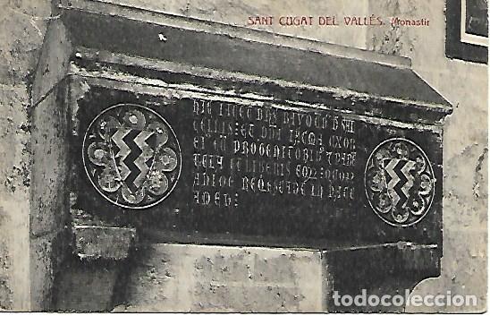 Postcards: SANT CUGAT DEL VALL&Egrave;S - MONASTIR - FOTOTIPIA THOMAS - CIRCULADA 1952