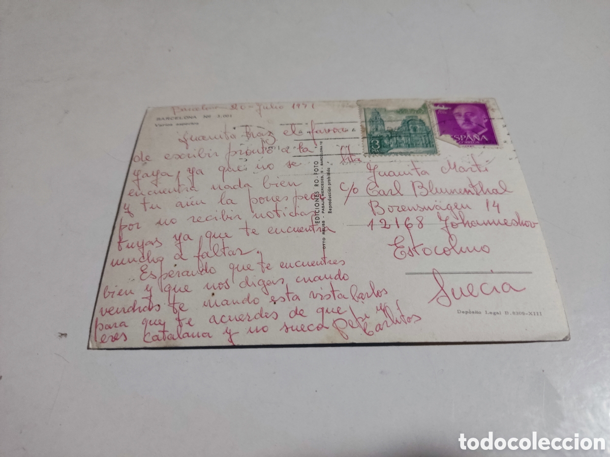 Postales: Postal Barcelona - Foto 2