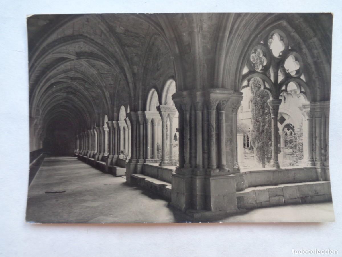 Postales: POSTAL DEL REAL MONASTERIO DE POBLET : ALA ROMANICA DEL CLAUSTRO, SIGLO XII . A&Ntilde;OS 50