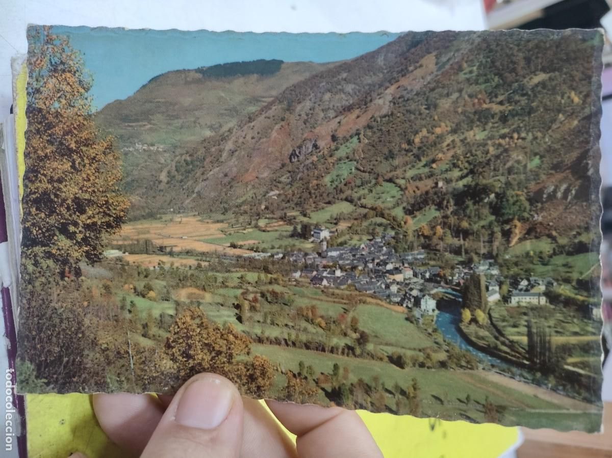 Postales: Postal PIRINEOS DE LERIDA EL VALLE DE ARAN Vista General 5080 GARCIA GARRABELLA por detr&aacute;s muy oxida