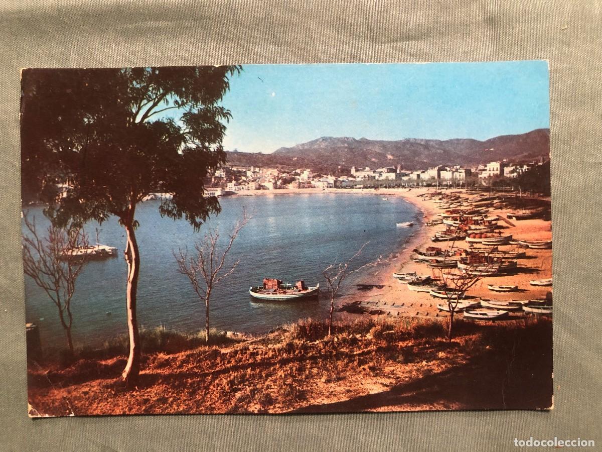 Postales: SANT FELIU DE GUIXOLS - SERIE II - 2227 -DETALLE DE LA PLAYA - CAMPA&Ntilde;&Aacute; P. FERRAN - CIRCULADA 1957