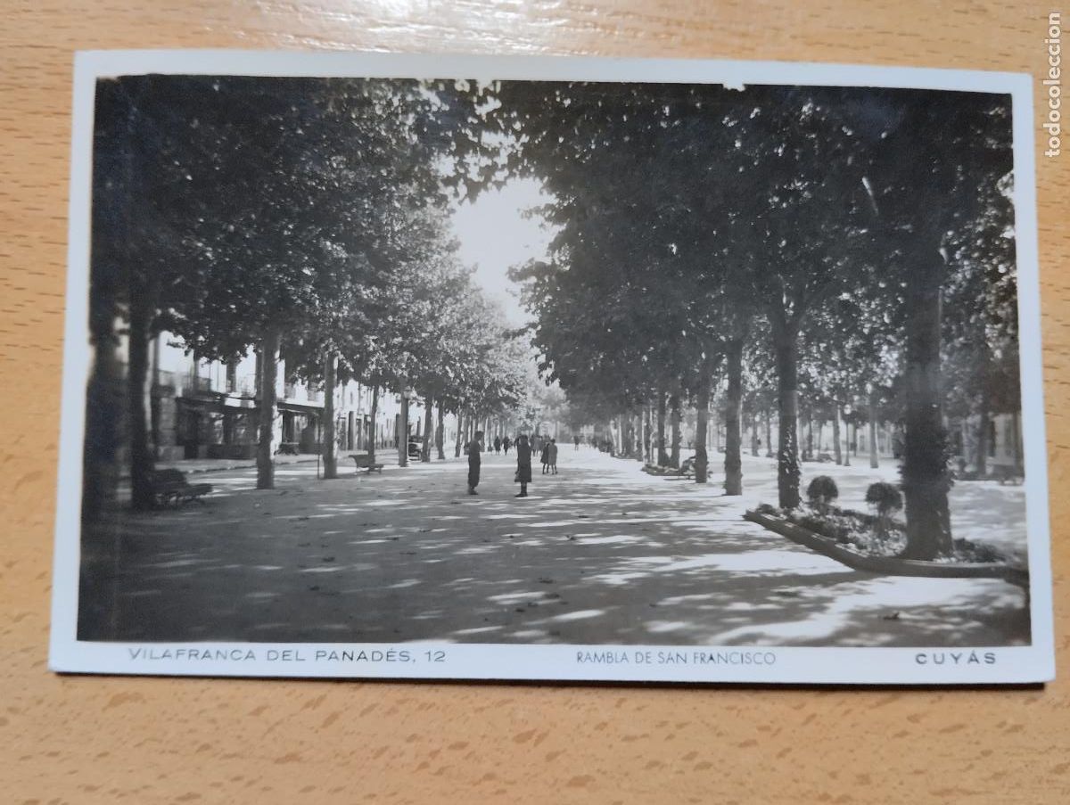 Postales: Vilafranca del Pened&egrave;s- Rambla de San Francisco, Cuy&aacute;s N&ordm; 12