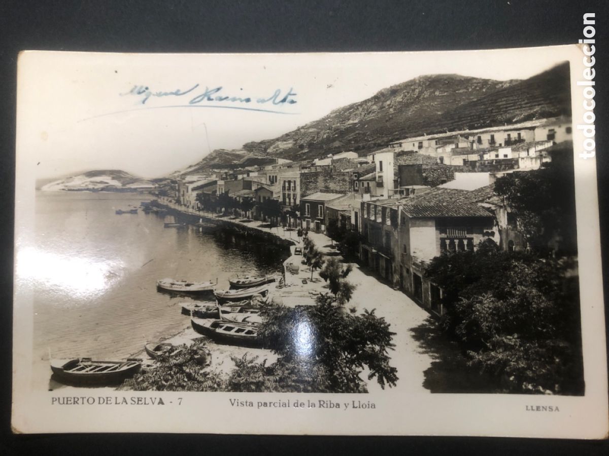 Postales: POSTAL PUERTO DE LA SELVA VISTA PARCIAL DE LA RIBA Y LLOIA FOTO LLENSA