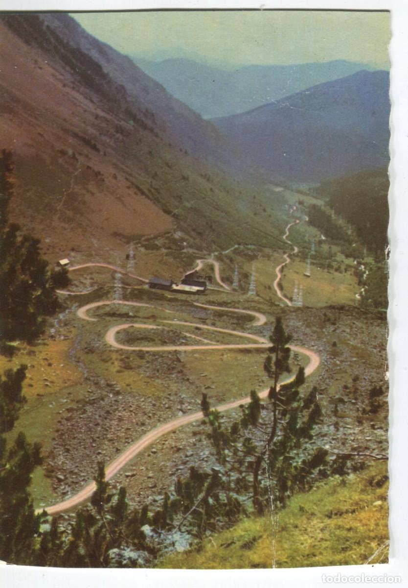 Postales: Puerto de la Bonaigua (Pirineo de Lerida). 201 Imprenta Elzeviriana. Escrita