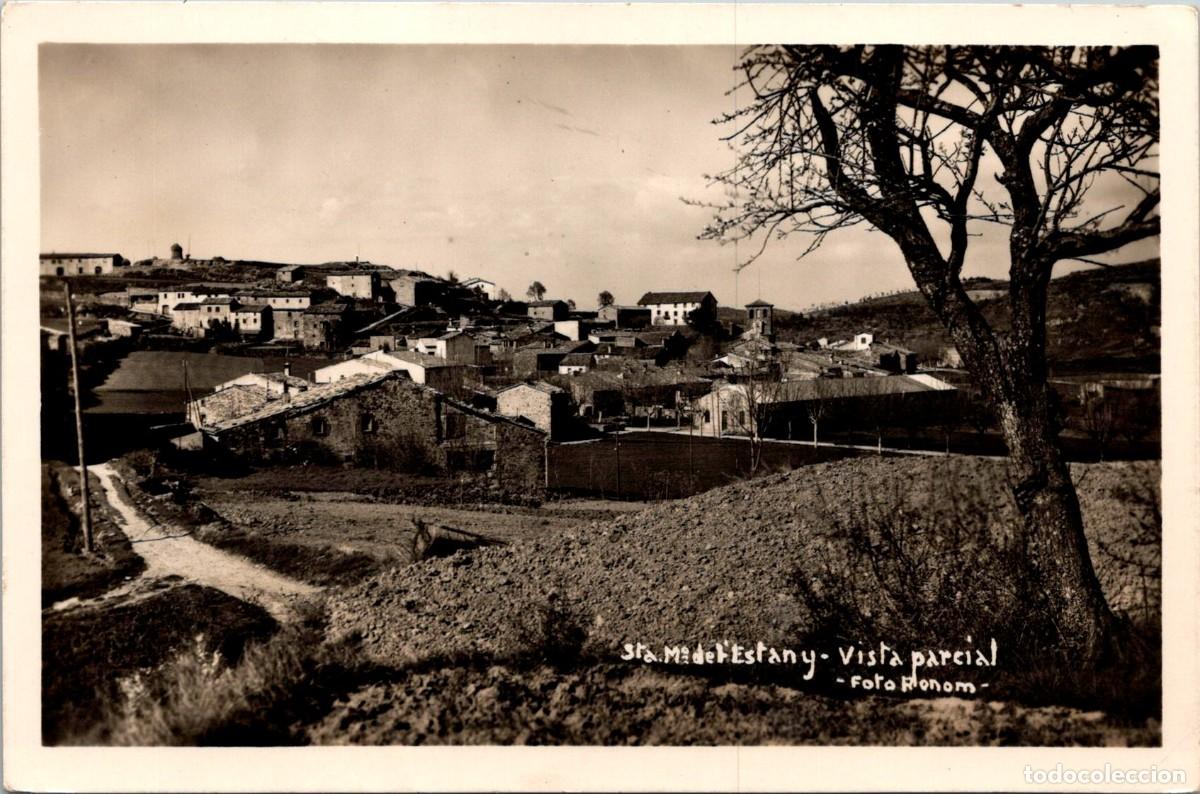 Postales: Sta. M&ordf; de l'Estany - Vista parcial - Foto Renom - 143x94mm