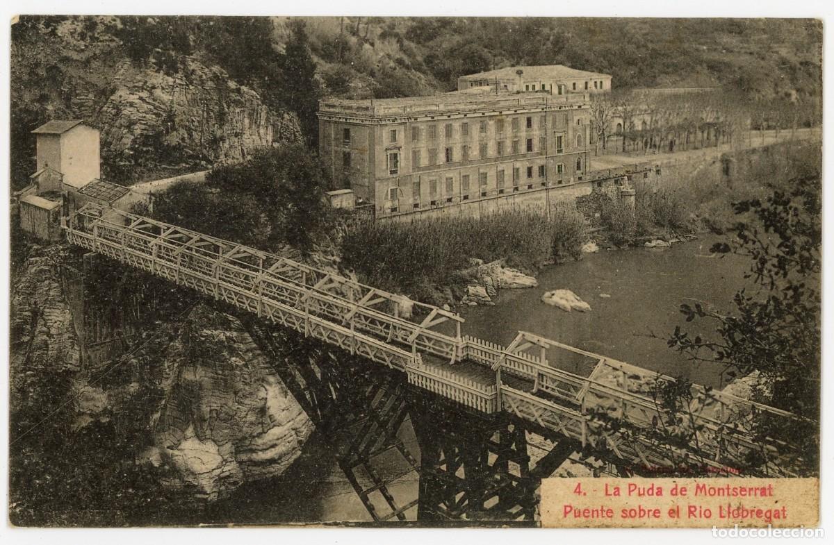 Cartes Postales: a08990 puda de montserrat puente sobre el rio llobregat n&ordm;4 sc