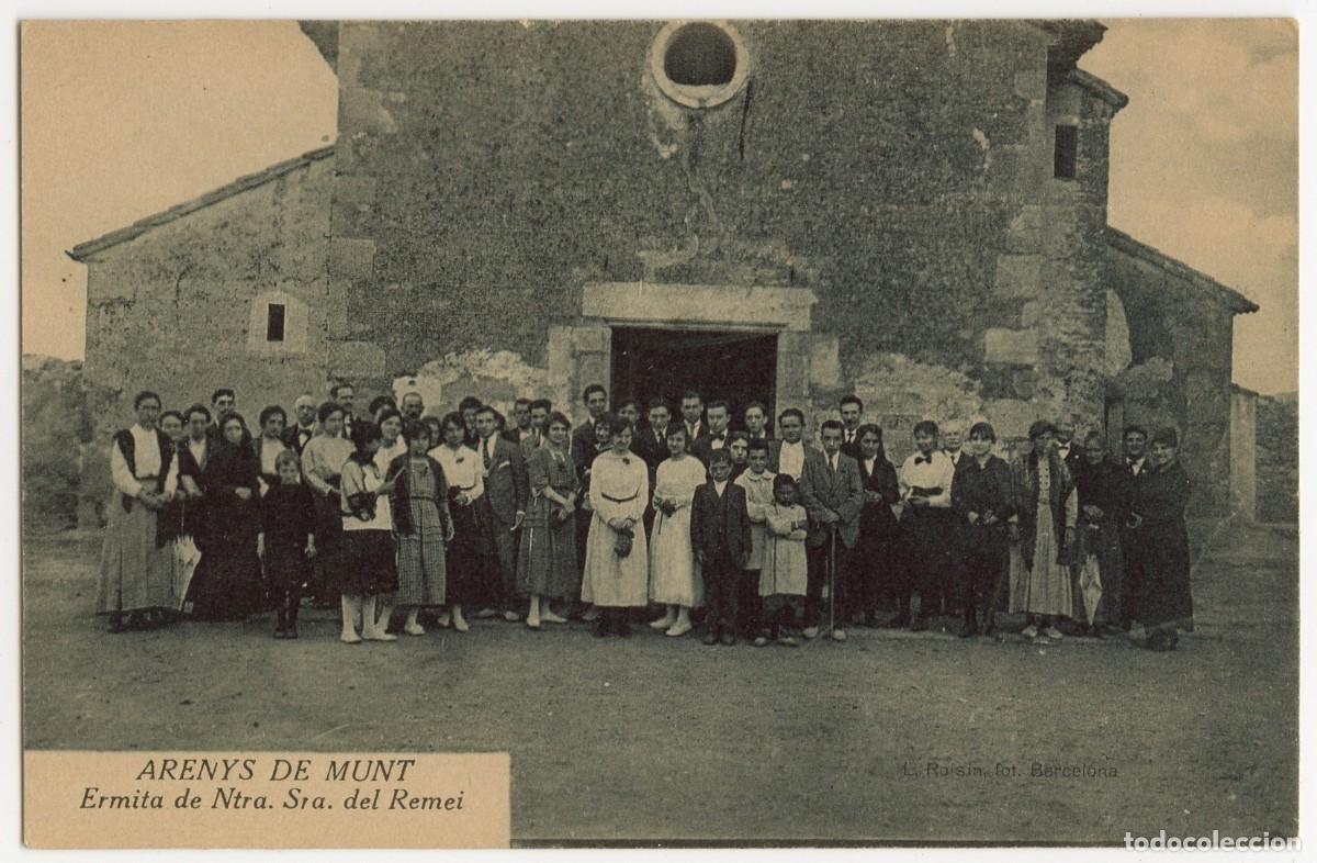 Postkarten: a09005 Arenys Del Munt Ermita De Ntra Sra Del Remei Roisin sc animada
