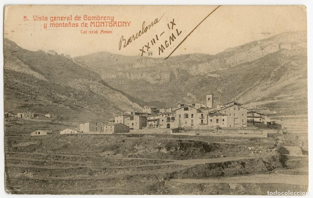 Postcards: a09020 Gombreny Vista General Y Monta&ntilde;as De Montgrony Amoc N&ordm;5 circulada