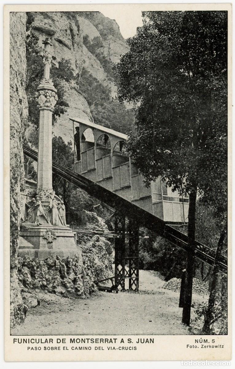Postkarten: a09115 Montserrat Funicular A San Juan Paso Sobre El Camino Del Via Crucis Zerkowitz N&ordm;5 sc