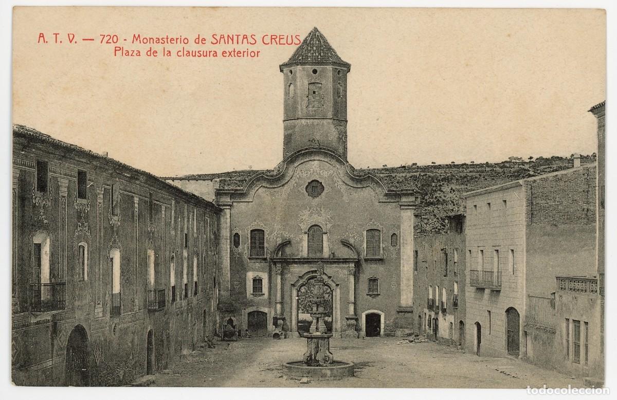 Postkarten: a09121 Santes Creus Monasterio Plaza De La Clausura Exterior Atv N&ordm;720 sc