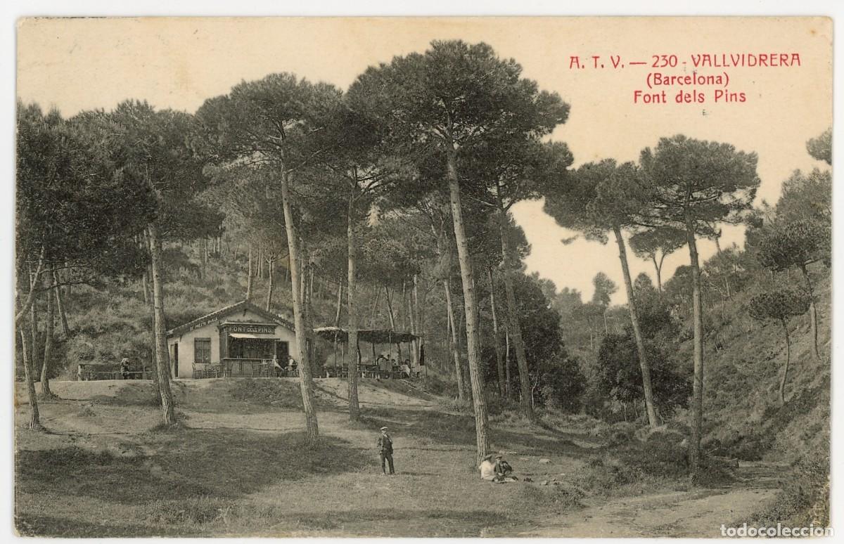 Postkarten: a09129 Vallvidrera Font Dels Pins Atv N&ordm;230 circulada 1915