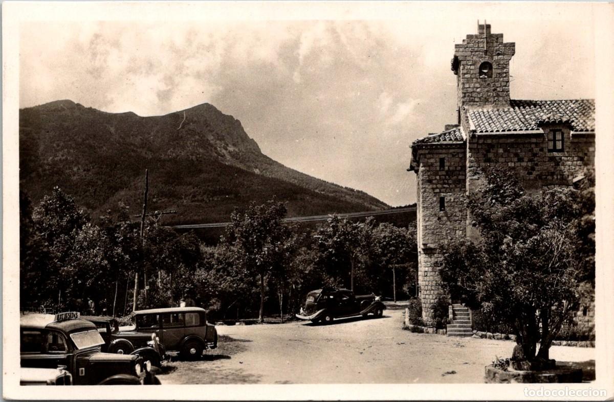 Postales: Santa F&eacute; (Montseny) - Detalle del Hotel y Les Agudes al fondo - Zerkowitz - 140x91mm