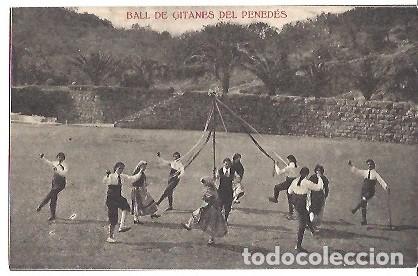 Postales: ANTIGUA POSTAL BALL DE GITANES DEL PENEDES - Foto 1