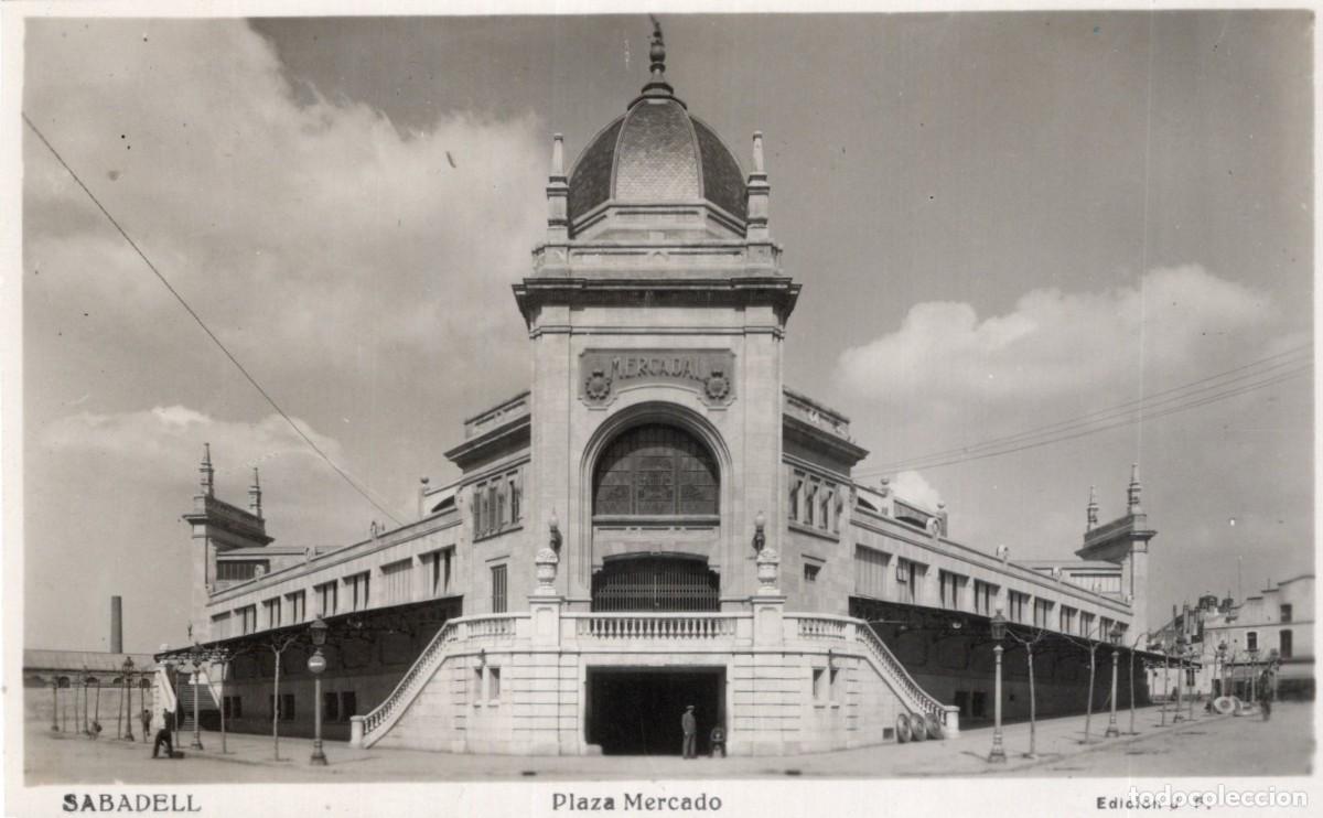 Postales: SABADELL. PLAZA MERCADO - Foto 1